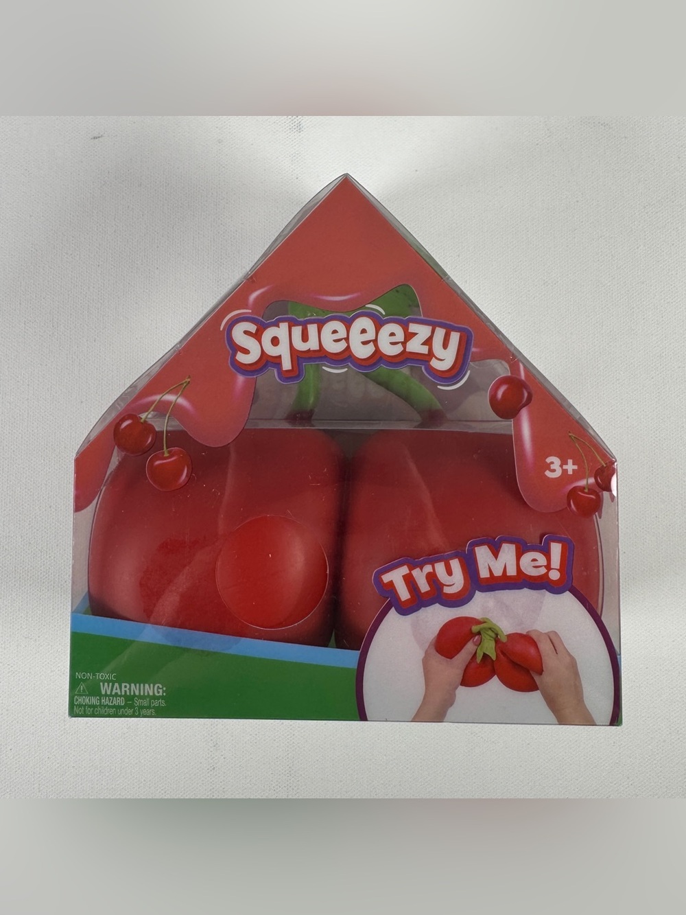 Sunny Days Squeezy Cherries Viral Squish Squishy Kids Sensory Toy NEW